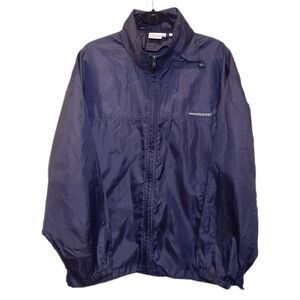 3/$20 Vintage Windbreaker The Cruise Jacket Celebrity Solstice Hooded Navy Shell
